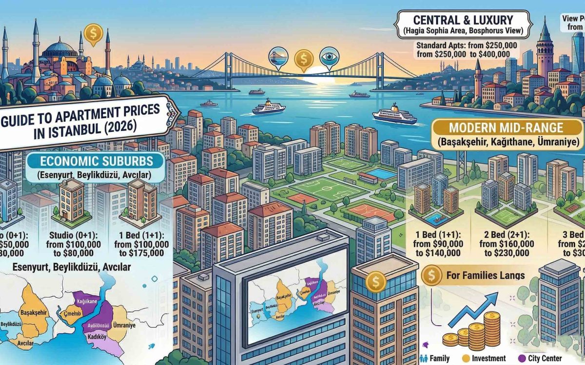 Apartments Prices in Istanbul 2026