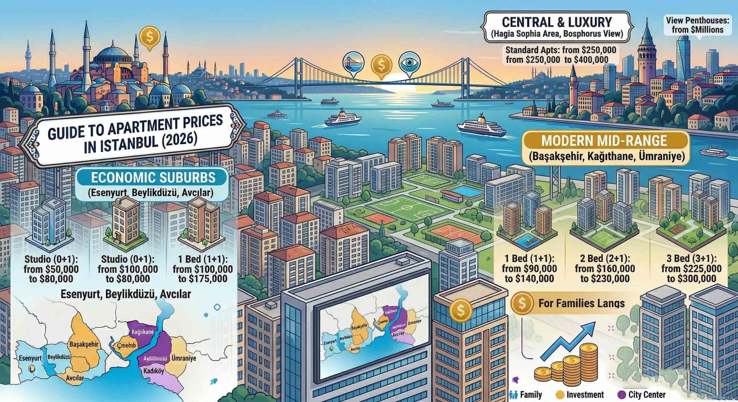 Apartments Prices in Istanbul 2026